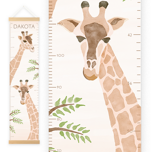 Personalized Growth Chart for Kids | Giraffe Height Chart