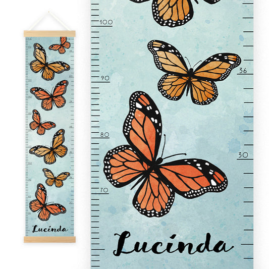Personalized Growth Chart for Kids | Butterfly Height Chart
